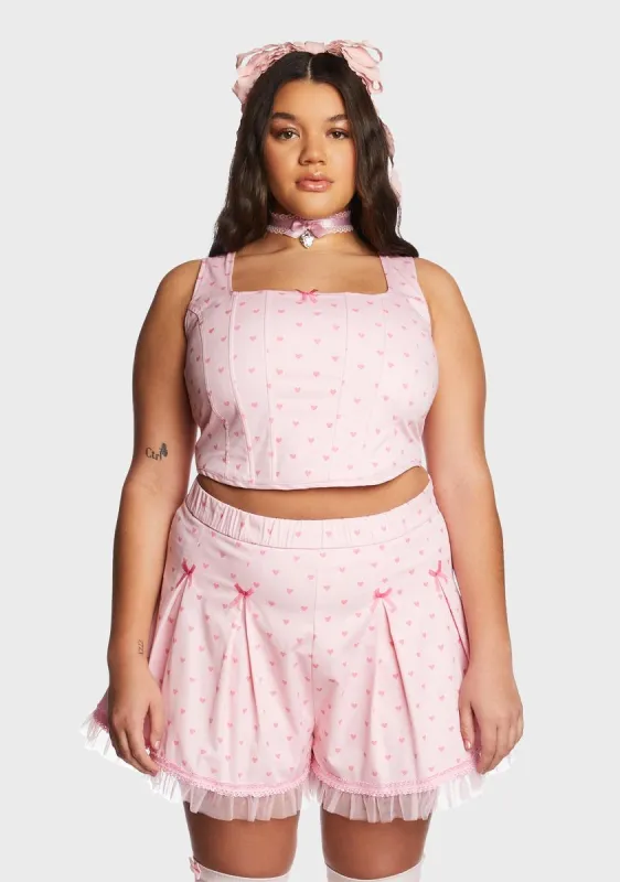 Plus Hold My Heart Corset Top sold by Dolls Kill