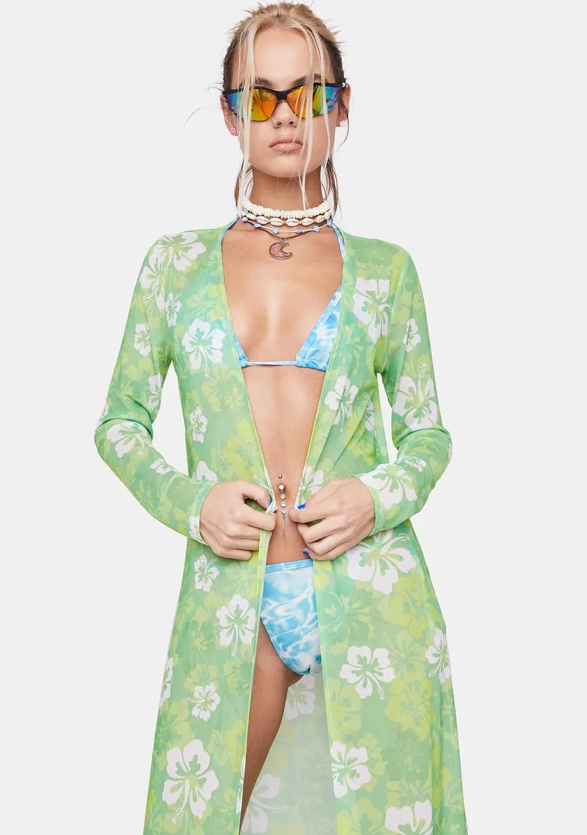 Lush Aloha State Print Duster sold by Dolls Kill product image thumbnail 2