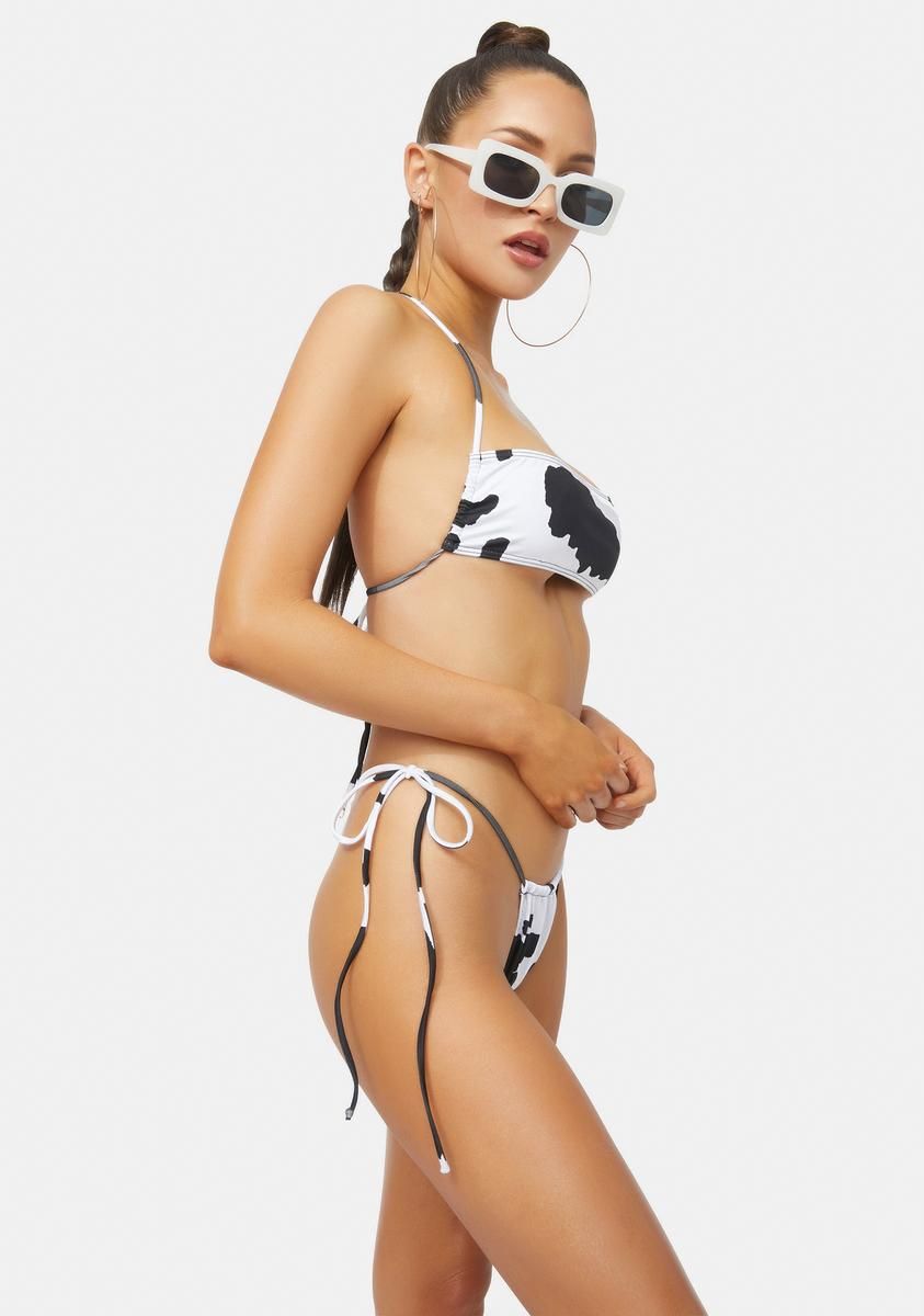 Cow Electra Bikini Top sold by Dolls Kill product image thumbnail 2