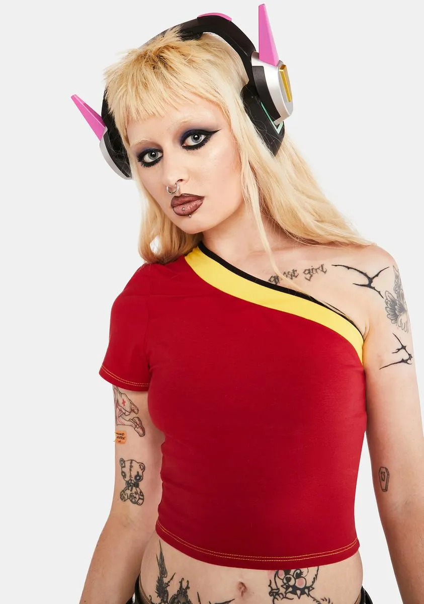 Moped Rides One Shoulder Top sold by Dolls Kill