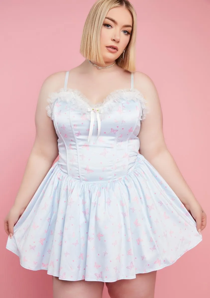 Plus Sky Love Surrounds Me Corset Dress sold by Dolls Kill