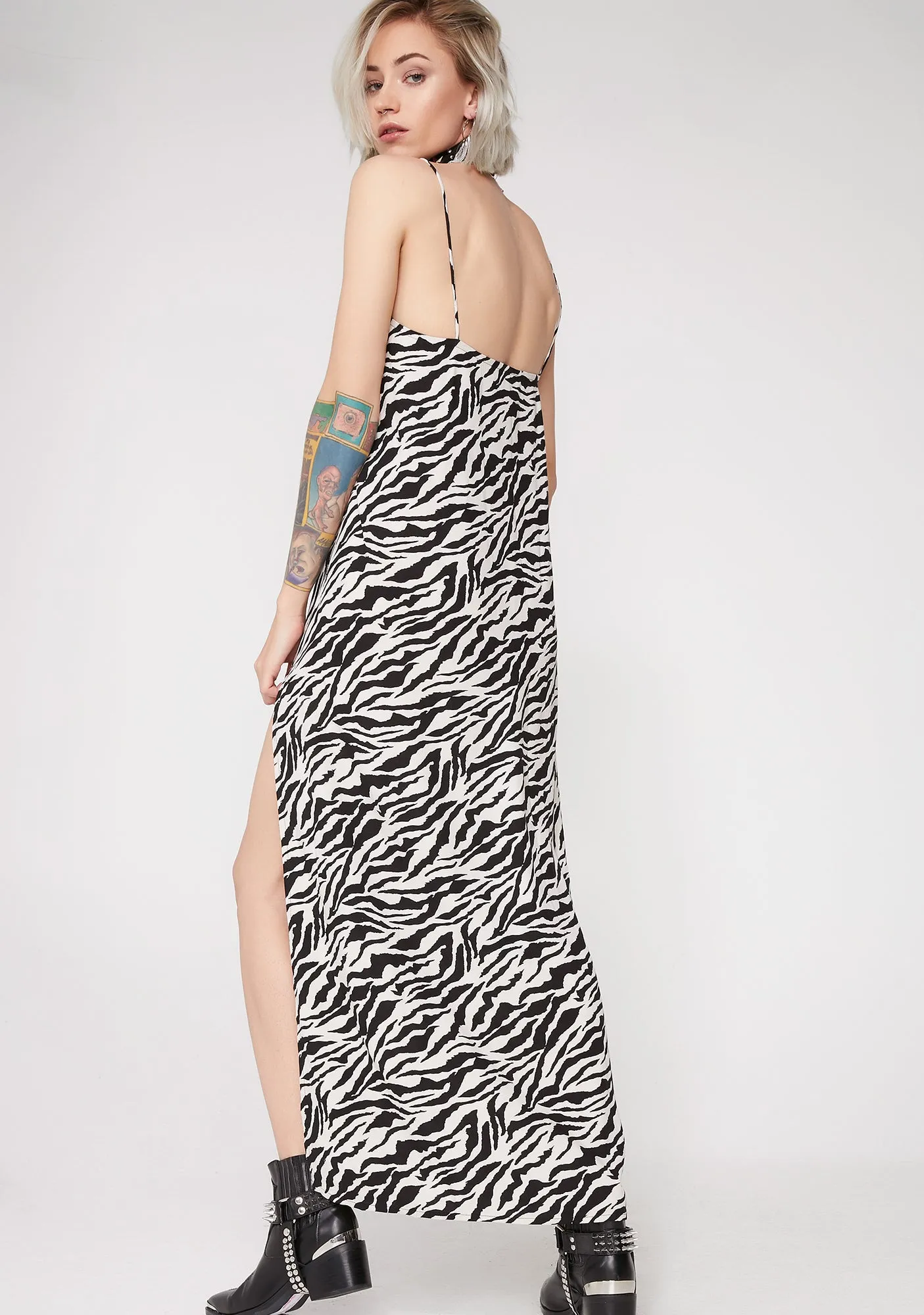 Zebra Batis Dress sold by Dolls Kill product image thumbnail 4