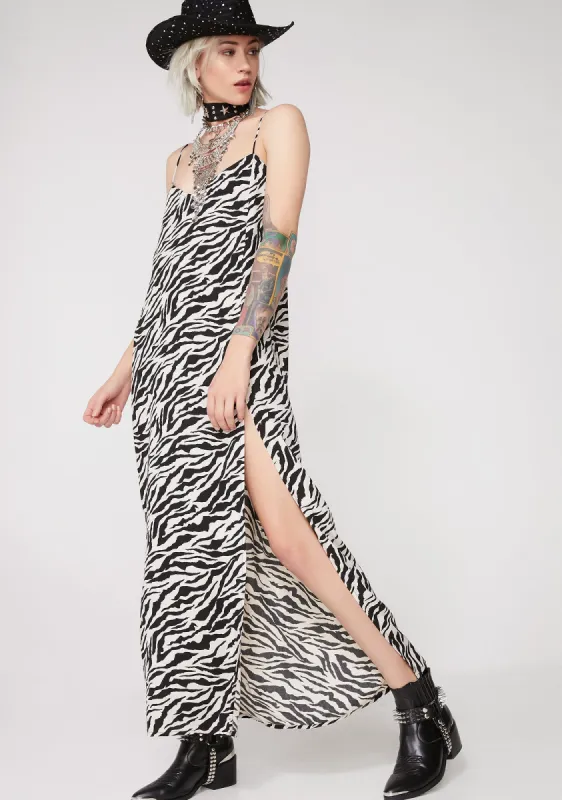 Zebra Batis Dress sold by Dolls Kill