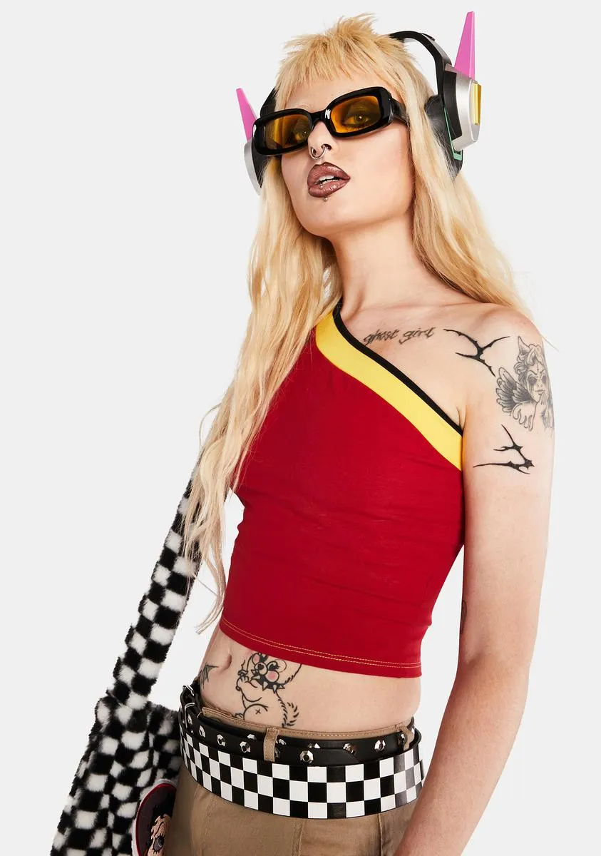 Moped Rides One Shoulder Top sold by Dolls Kill product image thumbnail 2