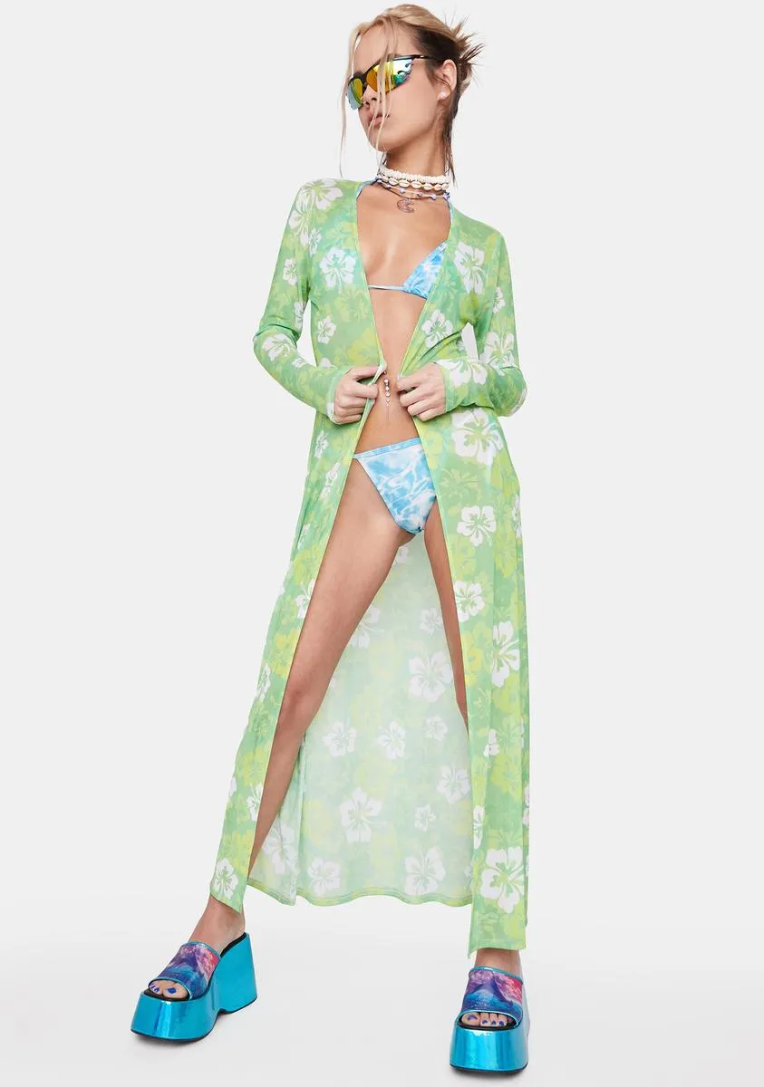 Lush Aloha State Print Duster sold by Dolls Kill product image thumbnail 3