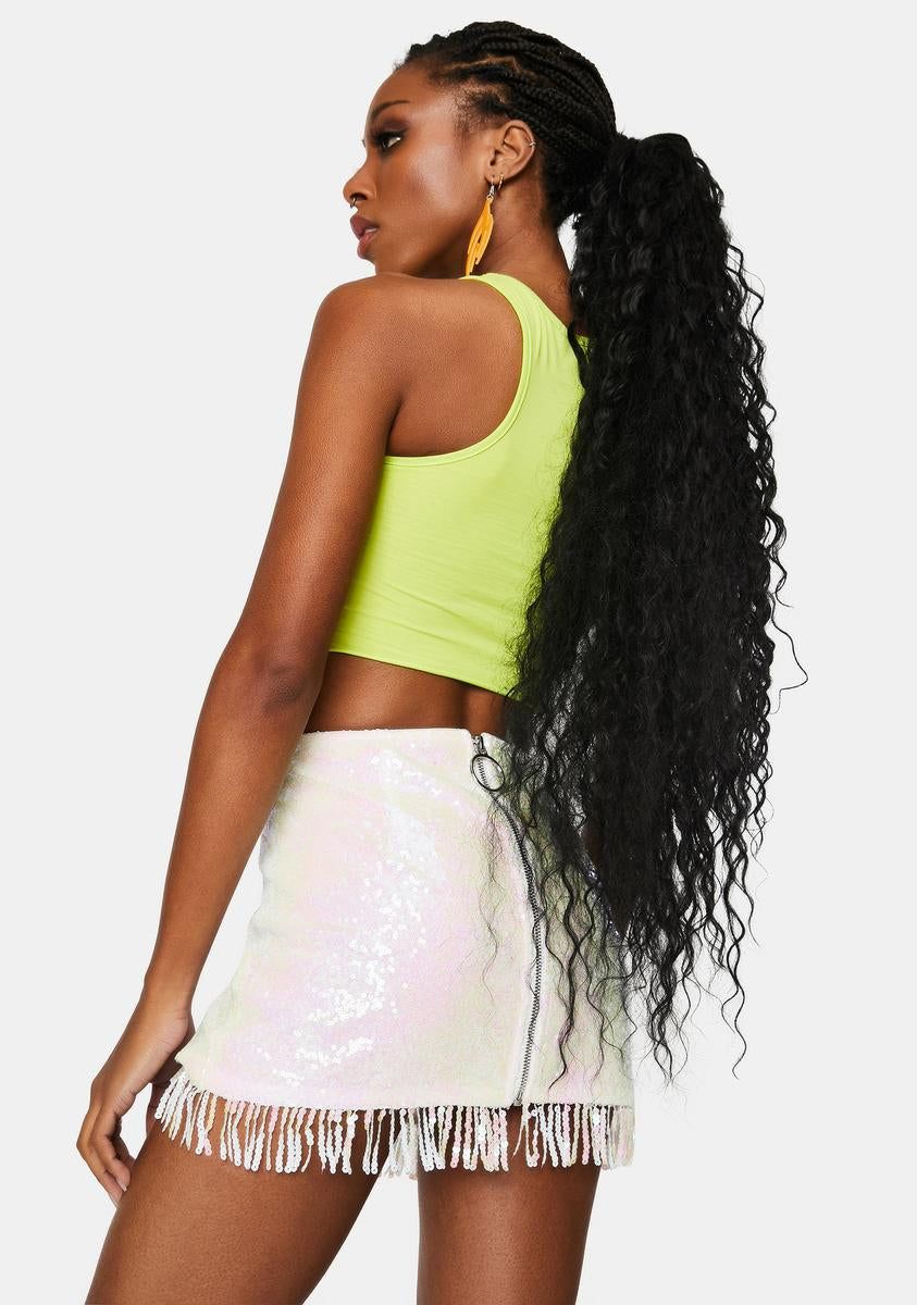 Solar Flair Sequin Mini Skirt sold by Dolls Kill product image thumbnail 4