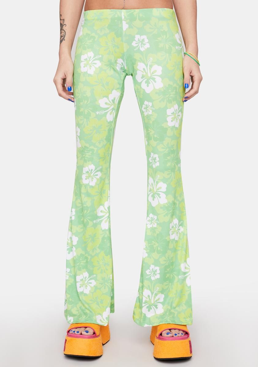 Lush Aloha State Flare Pants sold by Dolls Kill