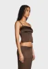 Satin Open Back Top sold by Dolls Kill