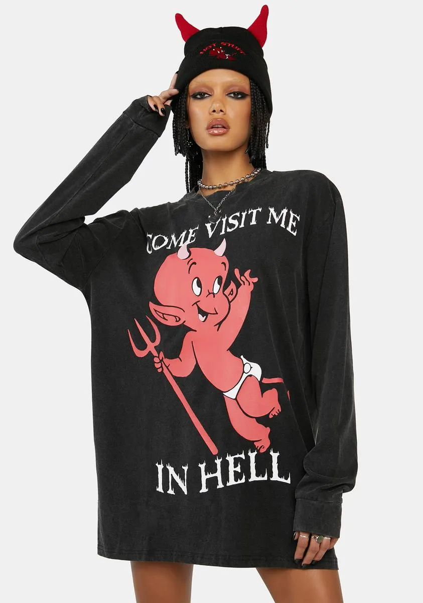 Devil's Day Off Oversized Tee sold by Dolls Kill