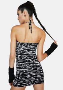 Zebra Crossing Kora Mini Dress sold by Dolls Kill