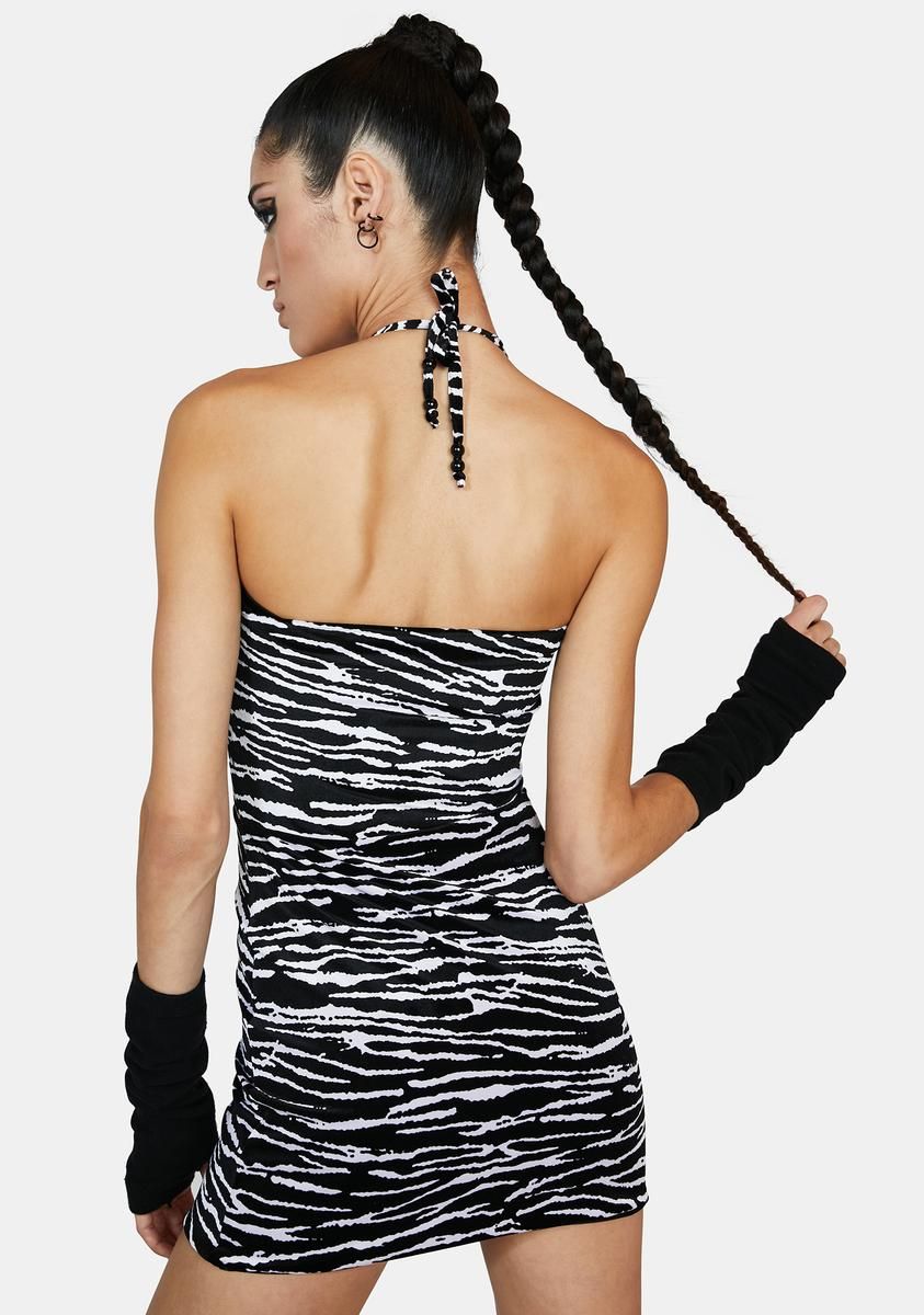 Zebra Crossing Kora Mini Dress sold by Dolls Kill product image thumbnail 4