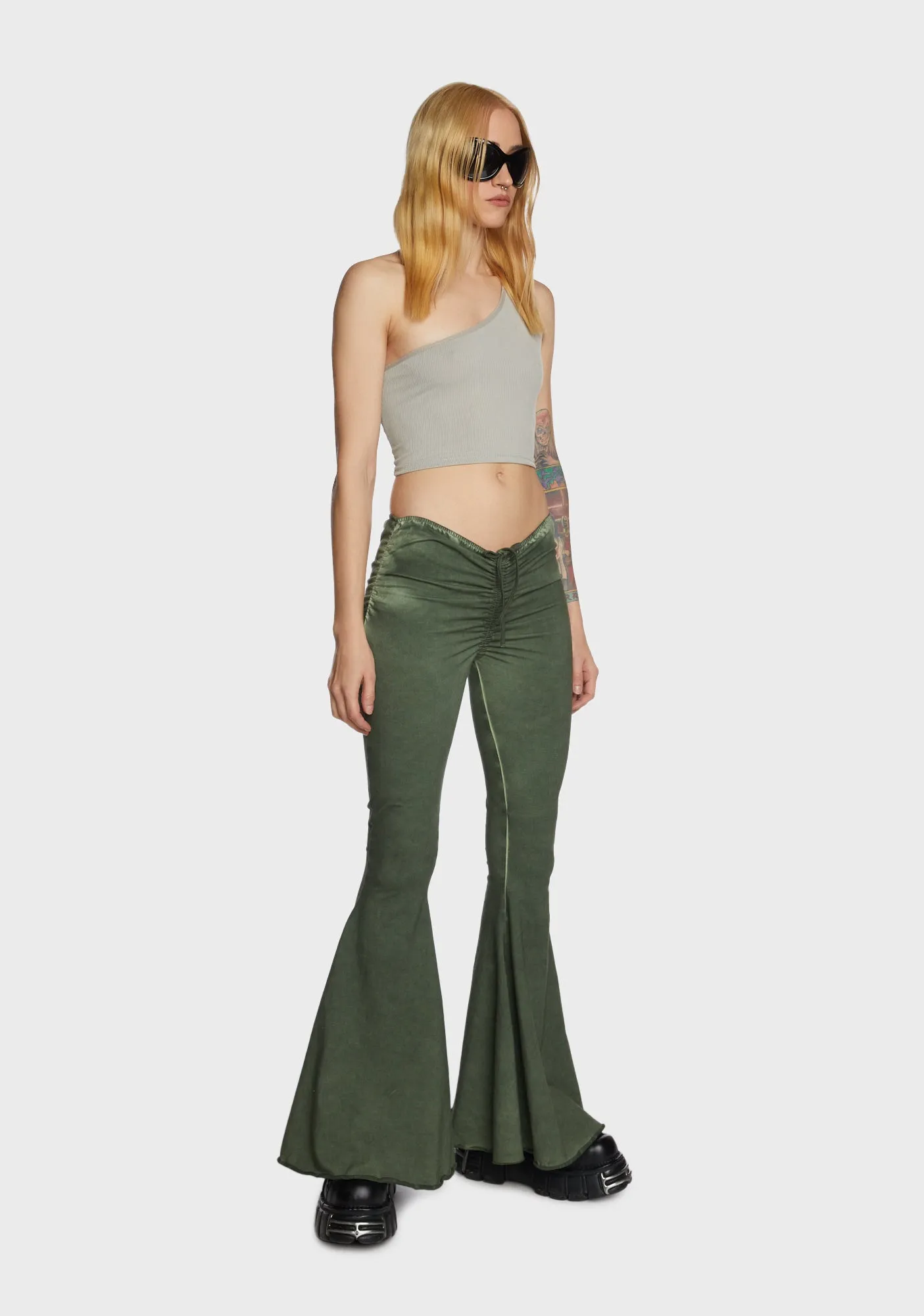 Meta Rebel Crop Top - Gray sold by Dolls Kill product image thumbnail 3