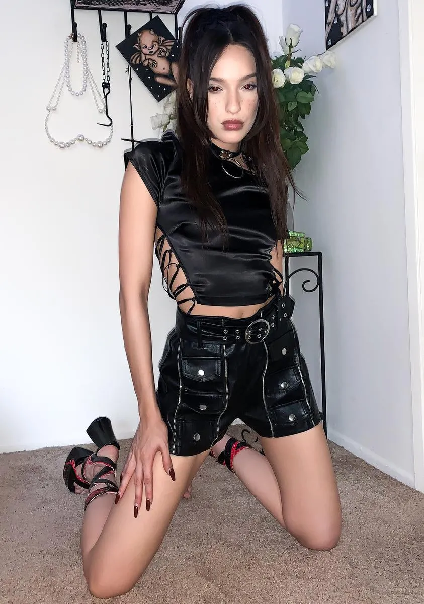 Dark Matter Lace Up Top sold by Dolls Kill product image thumbnail 2