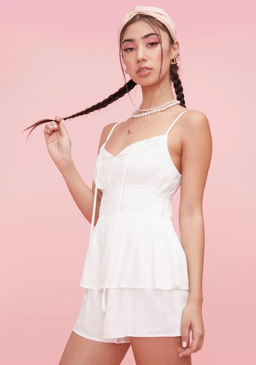 Peace & Quiet Smocked Romper sold by Dolls Kill product image thumbnail 2