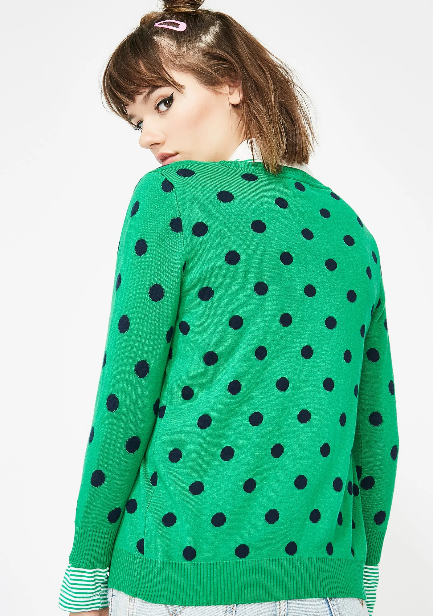 Come Around Polka Dot Cardigan sold by Dolls Kill product image thumbnail 4