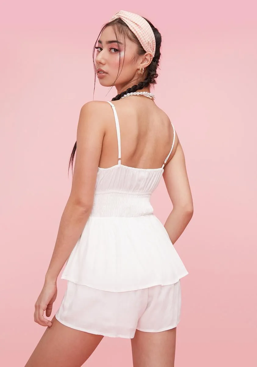 Peace & Quiet Smocked Romper sold by Dolls Kill product image thumbnail 4