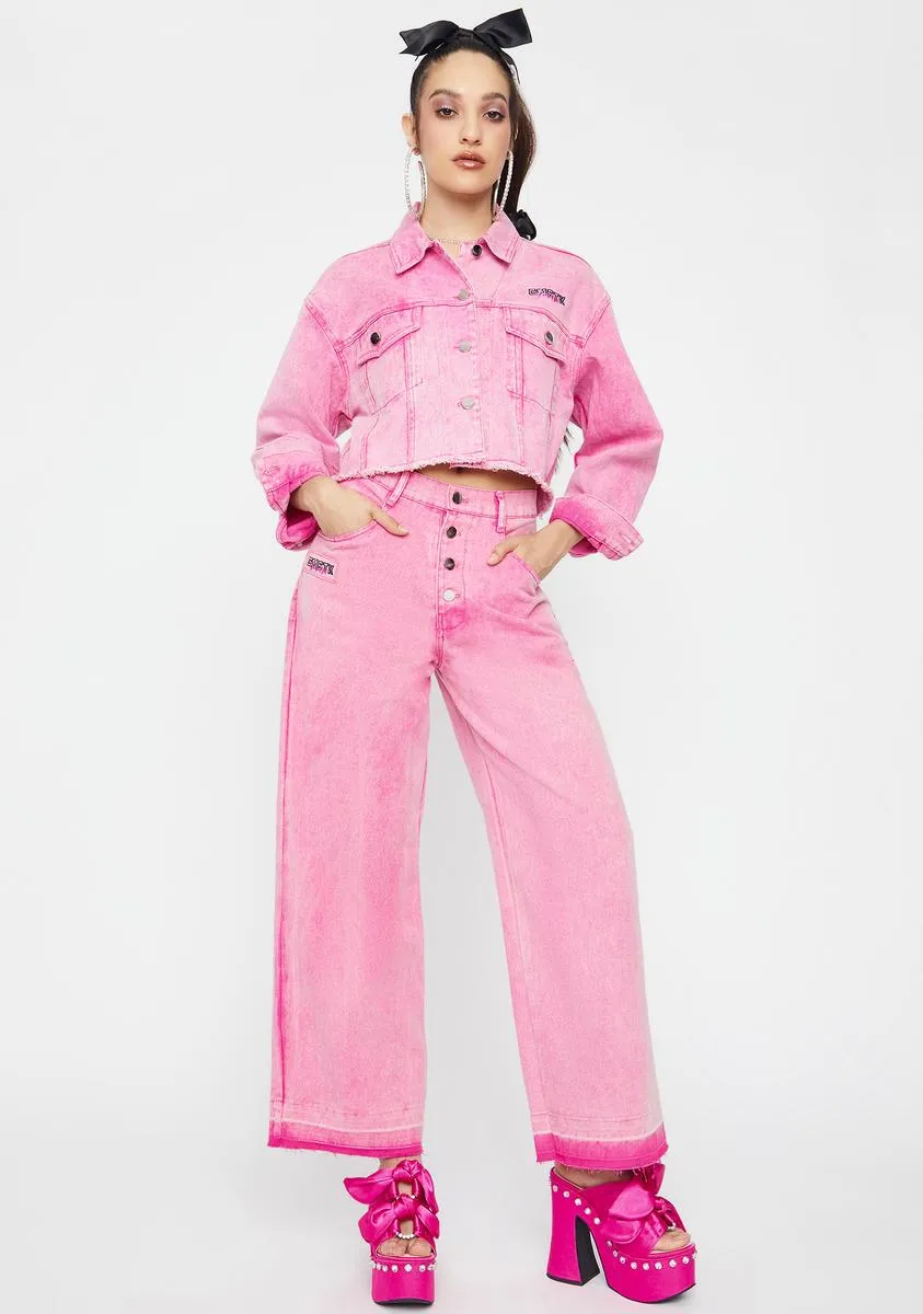 Link Up Denim Jacket sold by Dolls Kill product image thumbnail 3