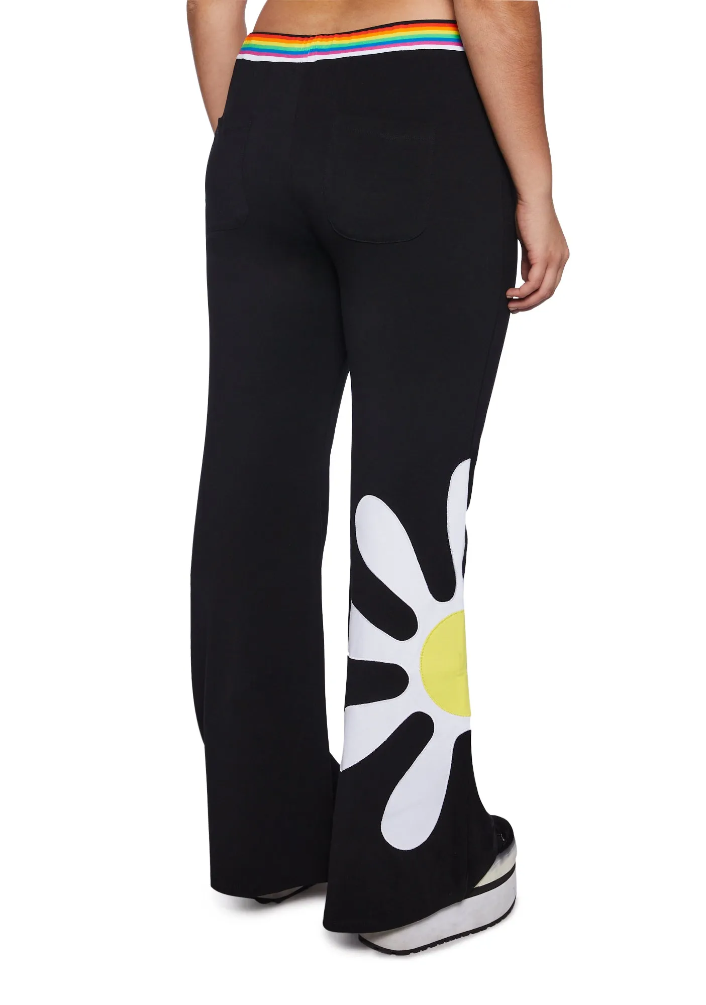 Plus Dazzle Blossom Thermal Flare Pants sold by Dolls Kill product image thumbnail 4