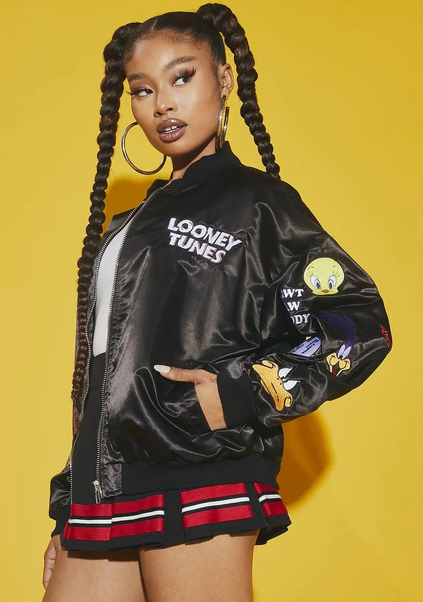 Tooning In Patched Bomber Jacket sold by Dolls Kill product image thumbnail 2