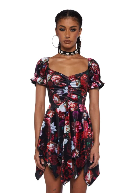 Chasin' Rainbows Mini Dress - Floral sold by Dolls Kill