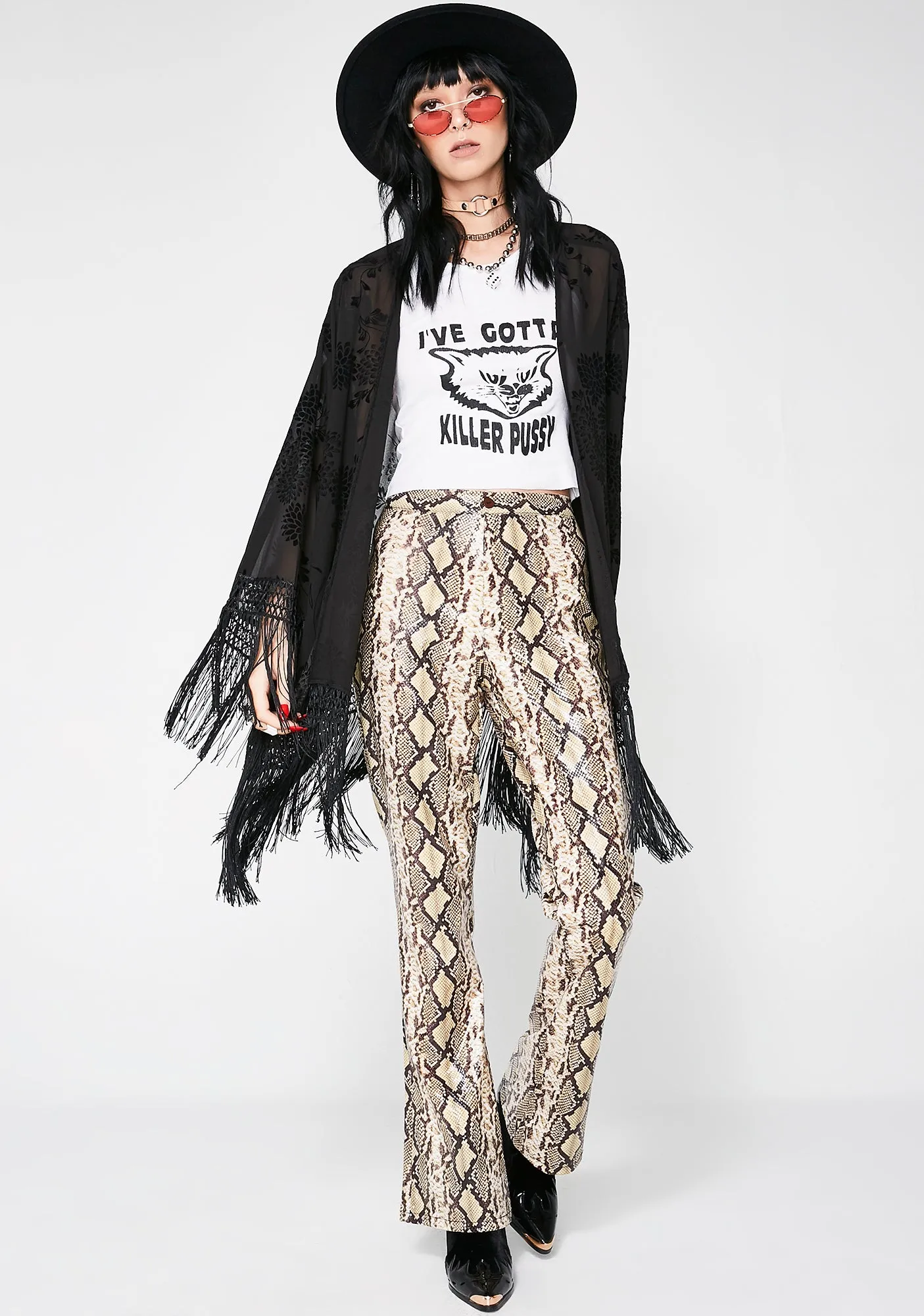 Festie Fever Sheer Kimono sold by Dolls Kill product image thumbnail 5