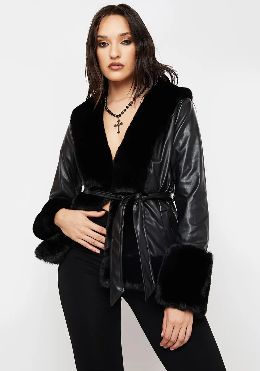 Noir You're So Fine Jacket sold by Dolls Kill