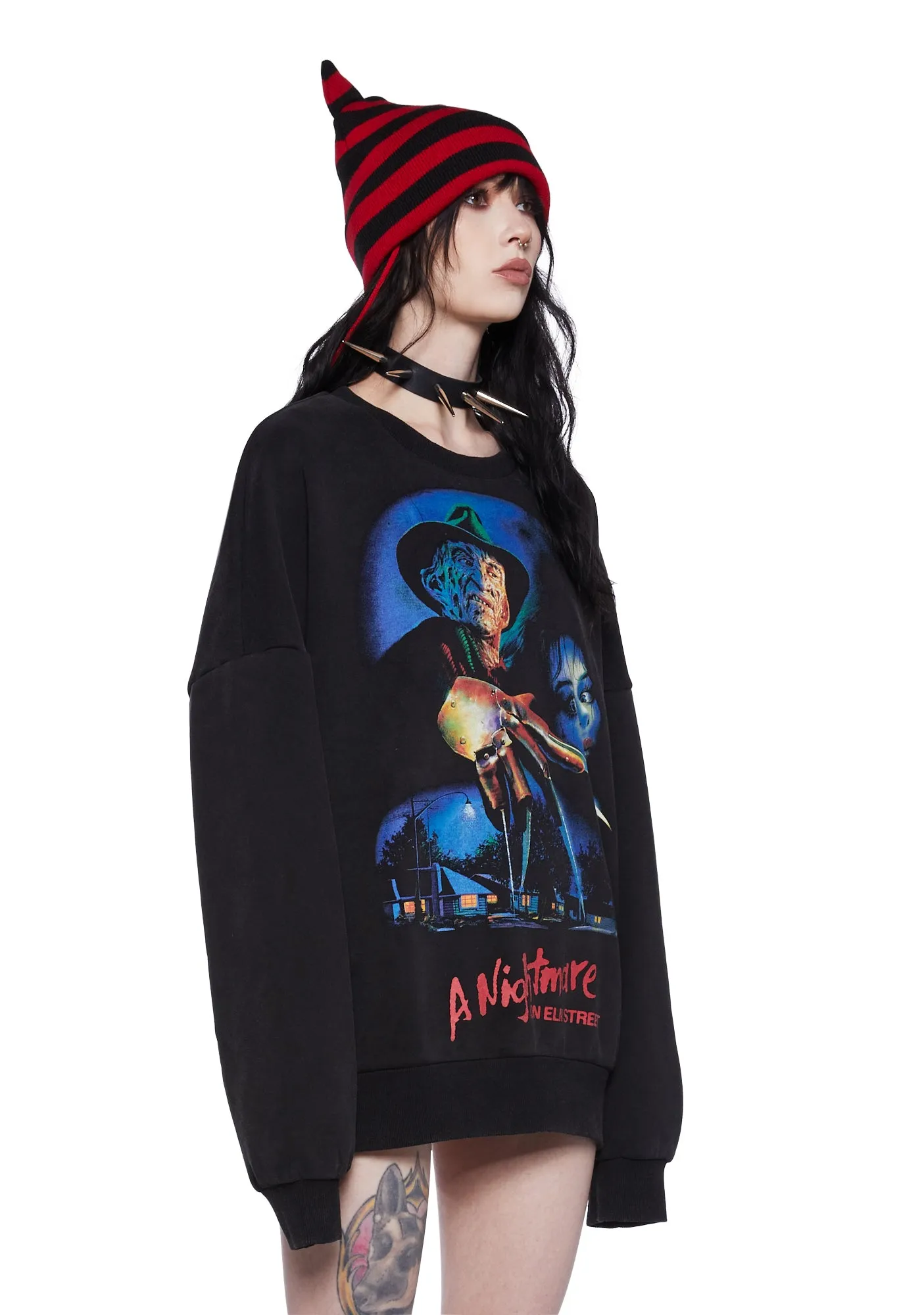 New Nightmares Oversized Sweatshirt sold by Dolls Kill product image thumbnail 3