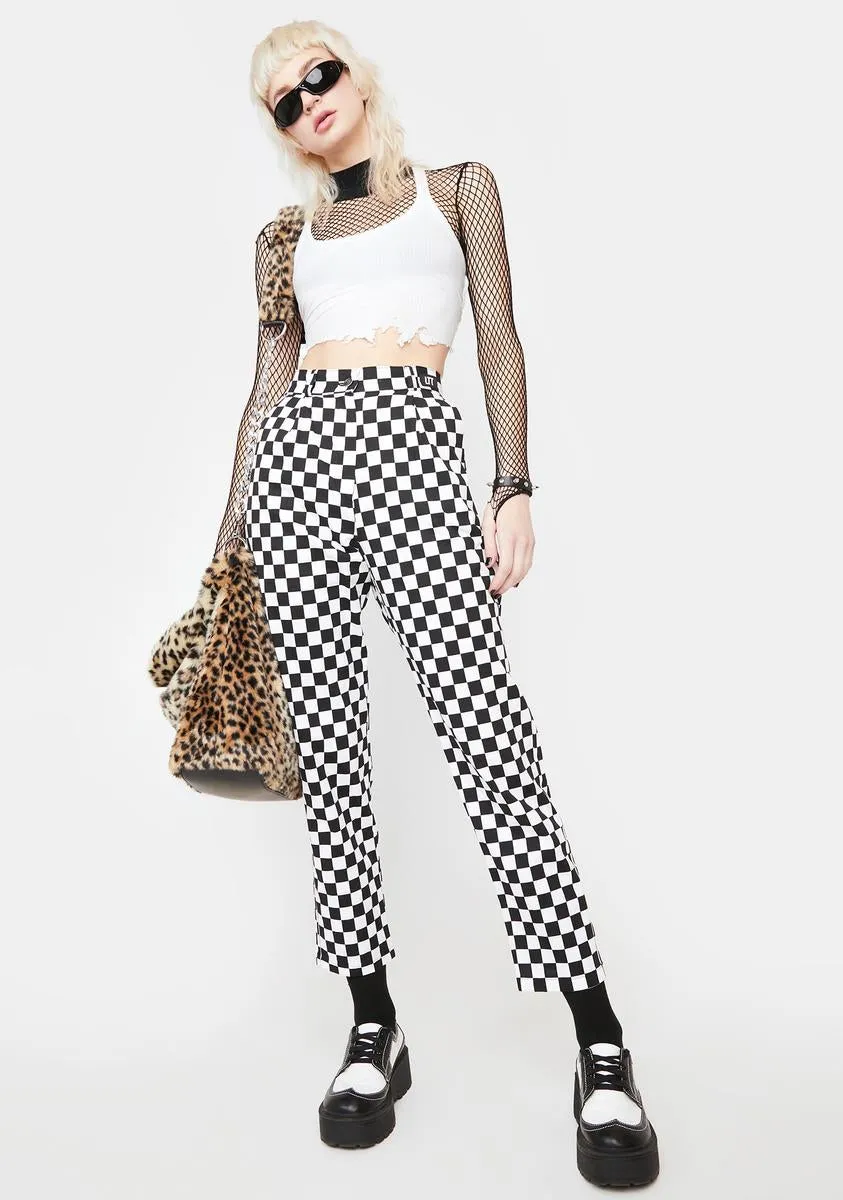 Checkerboard Classic Trousers sold by Dolls Kill product image thumbnail 2
