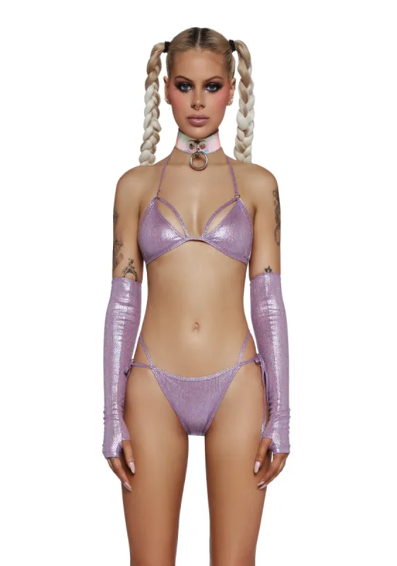 Pearlescent Princess Lingerie Set sold by Dolls Kill