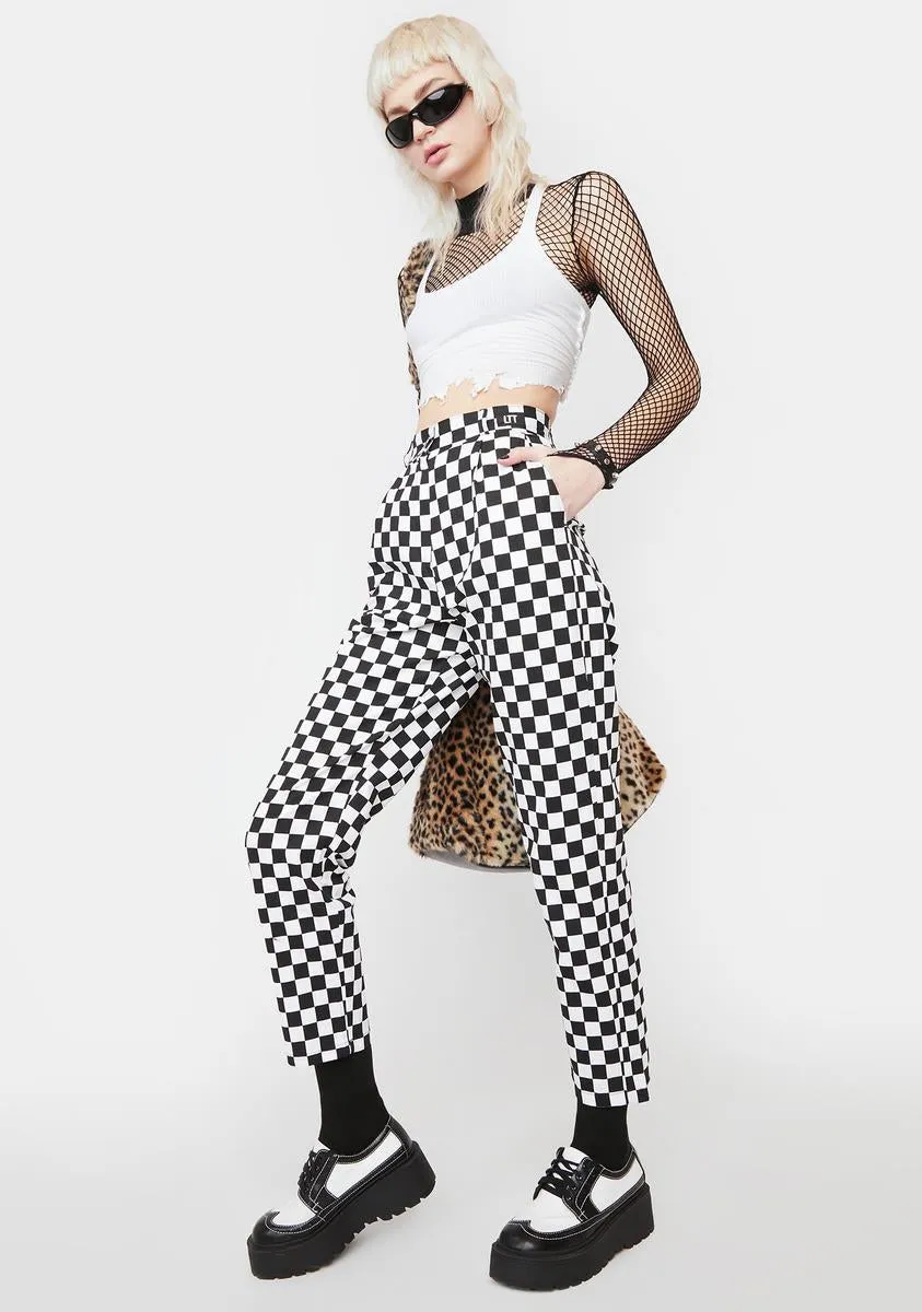 Checkerboard Classic Trousers sold by Dolls Kill product image thumbnail 3