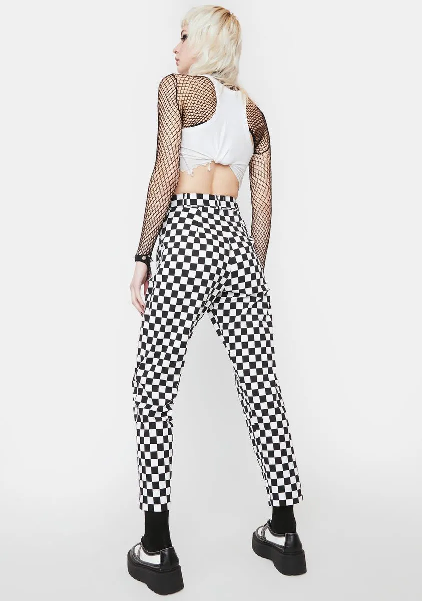 Checkerboard Classic Trousers sold by Dolls Kill product image thumbnail 4