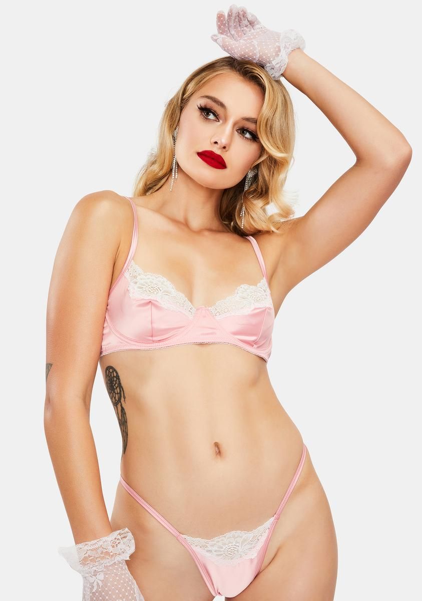 Baby Lust After Me Satin Set sold by Dolls Kill