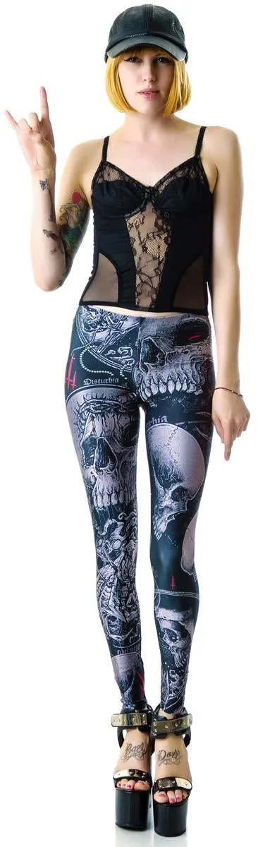 Skull Leggings sold by Dolls Kill product image thumbnail 2