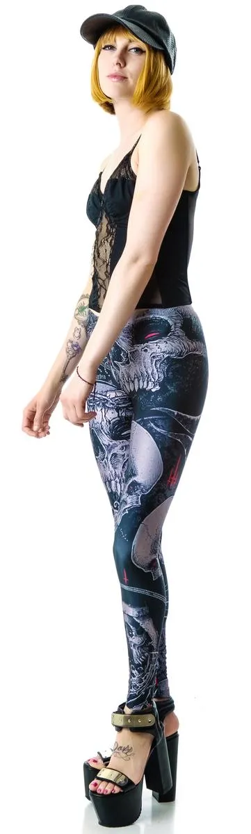 Skull Leggings sold by Dolls Kill product image thumbnail 5