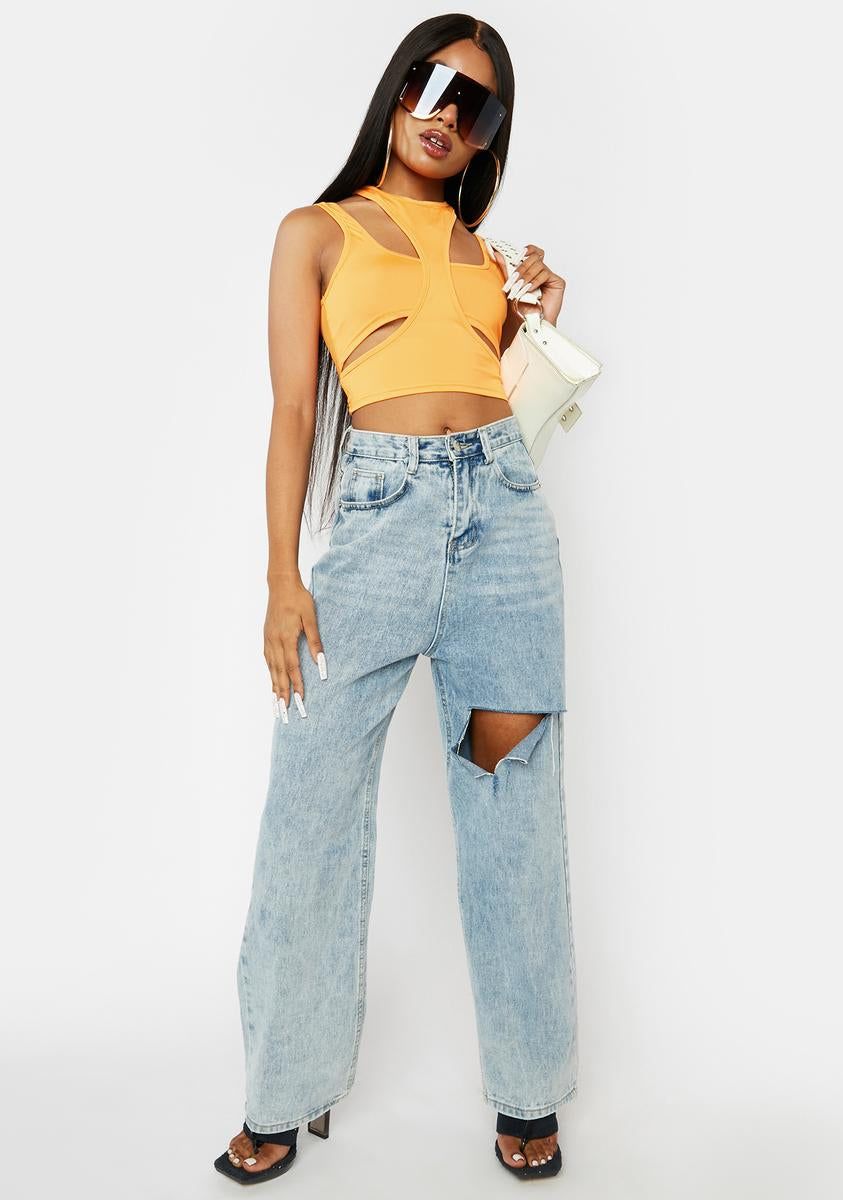 Juicy No Repeats Cutout Crop Tank sold by Dolls Kill product image thumbnail 3