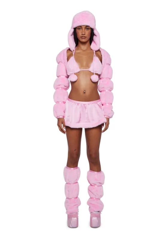 Abominable Doll Costume Set - Pink sold by Dolls Kill