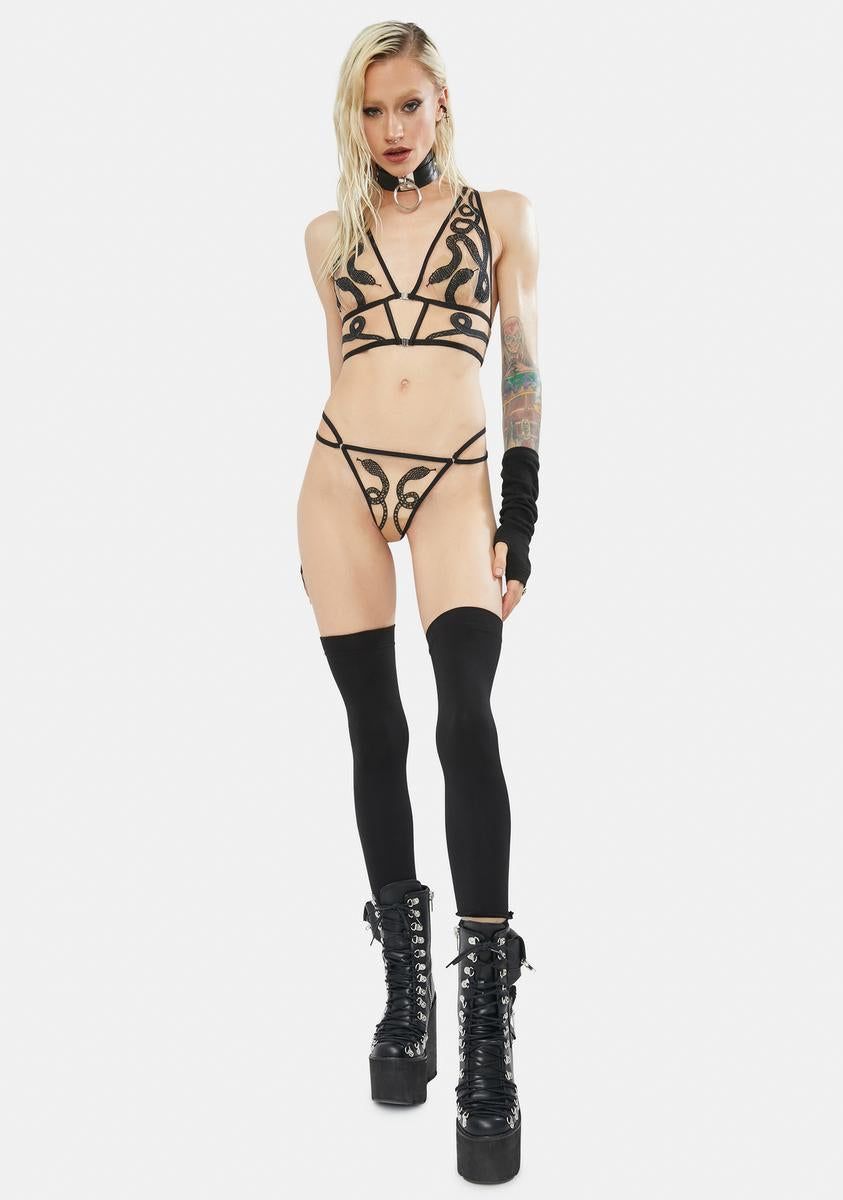 Medusa Embroidered Thong sold by Dolls Kill product image thumbnail 3