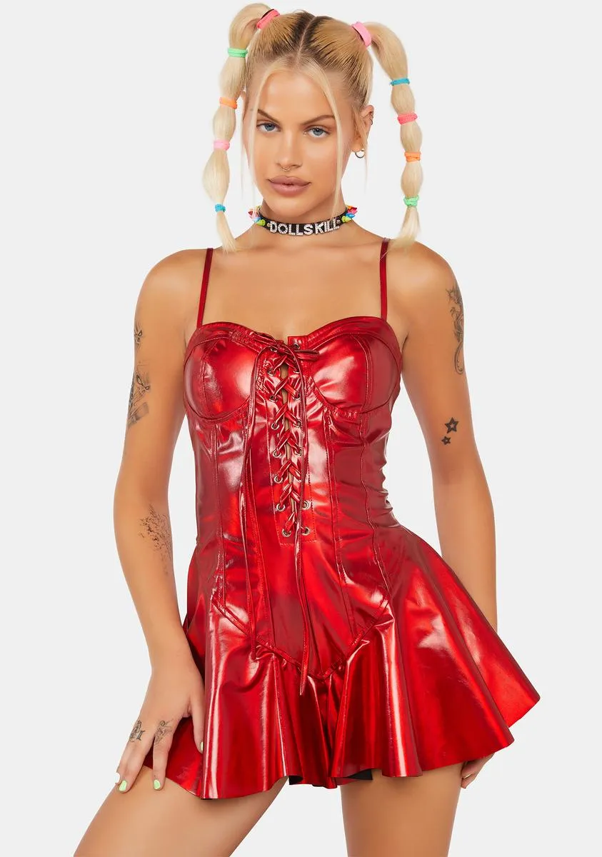 Ruby Maximized Pleasure Mini Dress sold by Dolls Kill