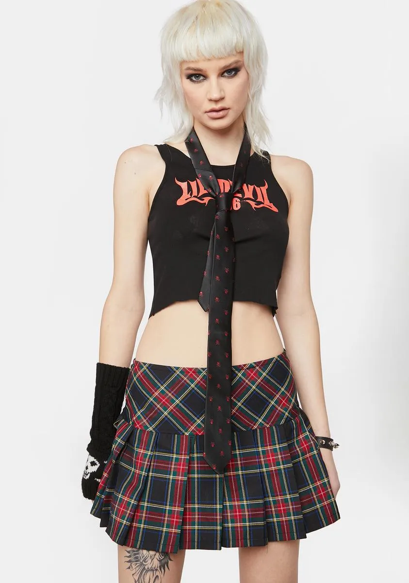 Pleated Plaid Mini Skirt sold by Dolls Kill product image thumbnail 2