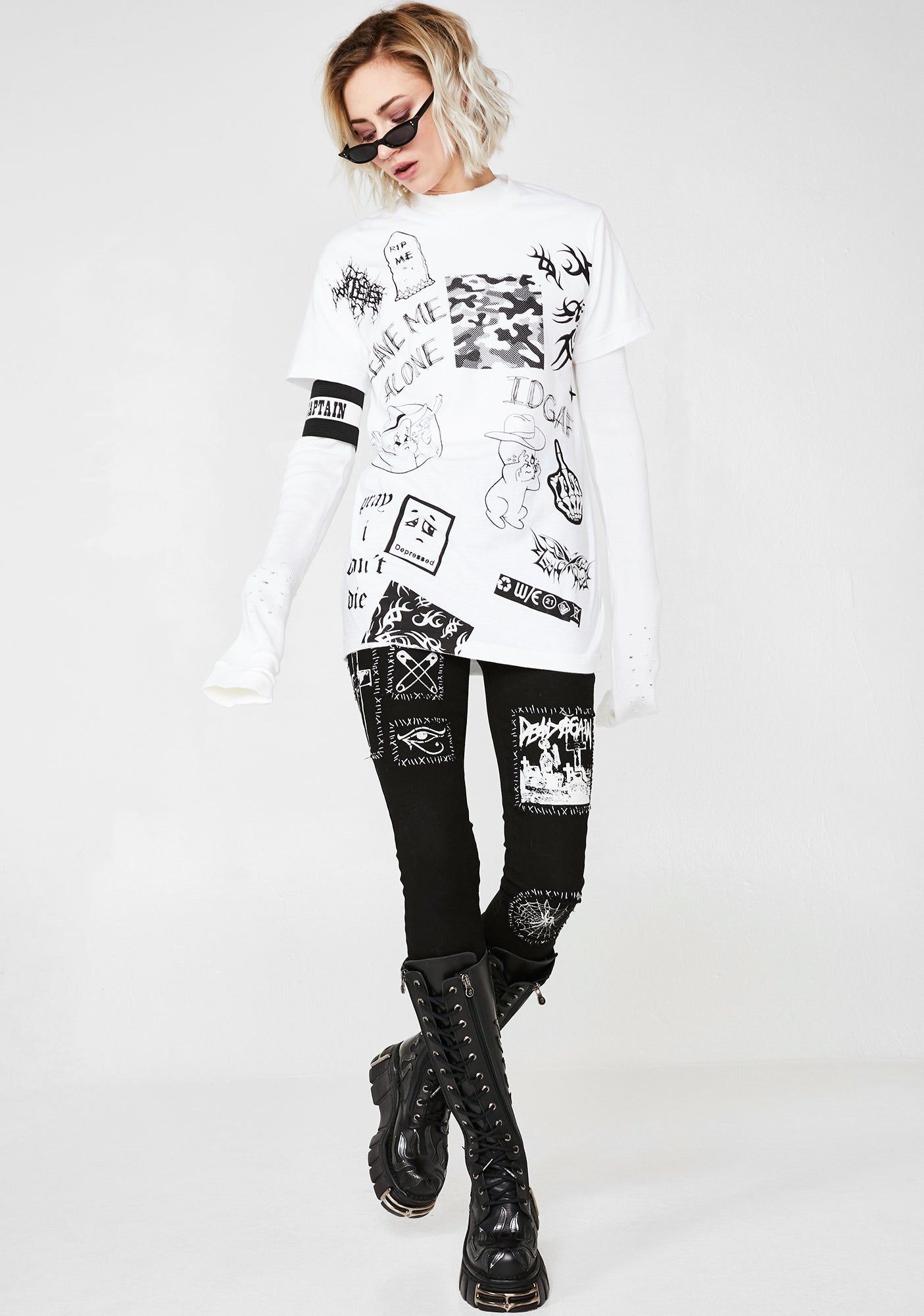 Leave Me Alone Tee sold by Dolls Kill product image thumbnail 3