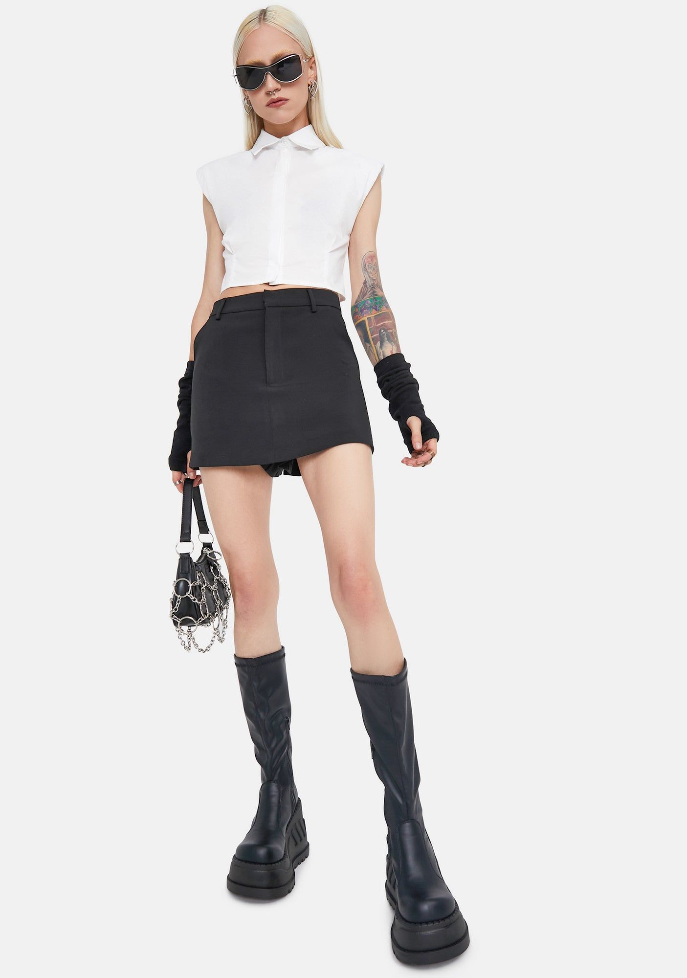 Tailored To You Mini Skort sold by Dolls Kill product image thumbnail 2