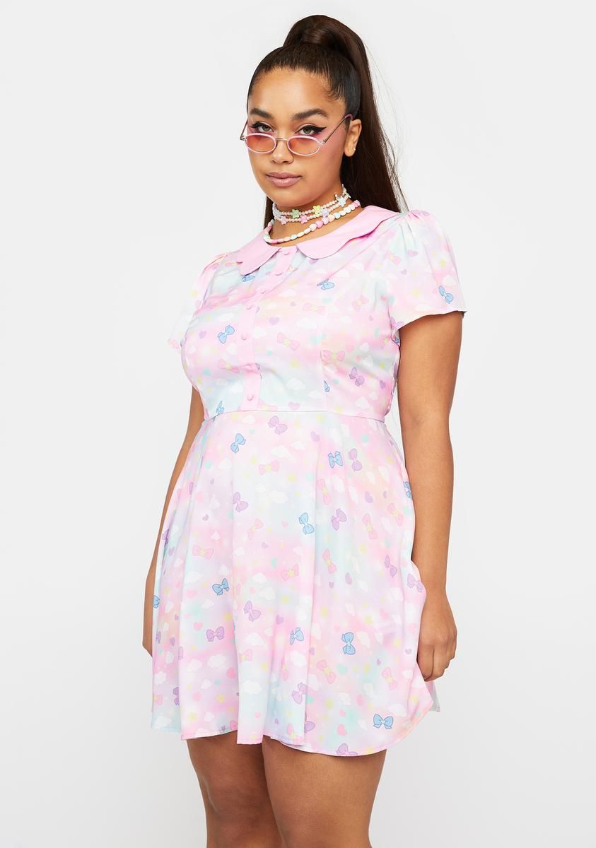 Plus Wrapped Up In You Mini Dress sold by Dolls Kill