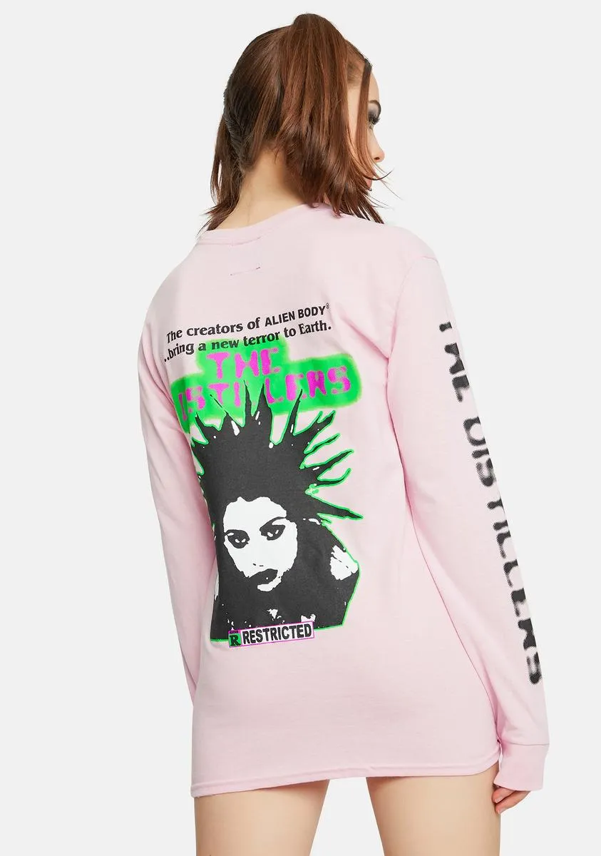 Restricted Long Sleeve Graphic Tee sold by Dolls Kill product image thumbnail 2