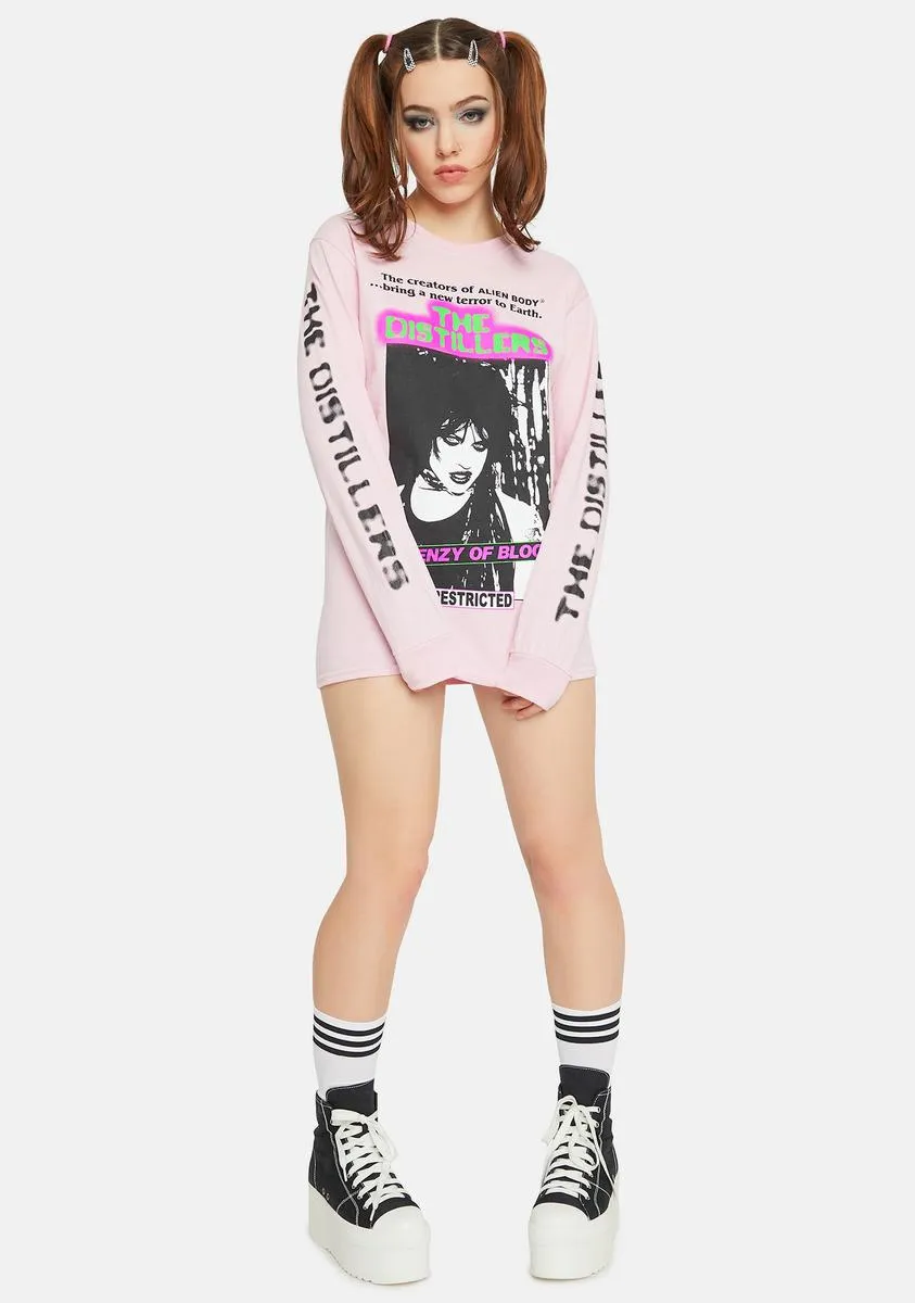 Restricted Long Sleeve Graphic Tee sold by Dolls Kill product image thumbnail 3