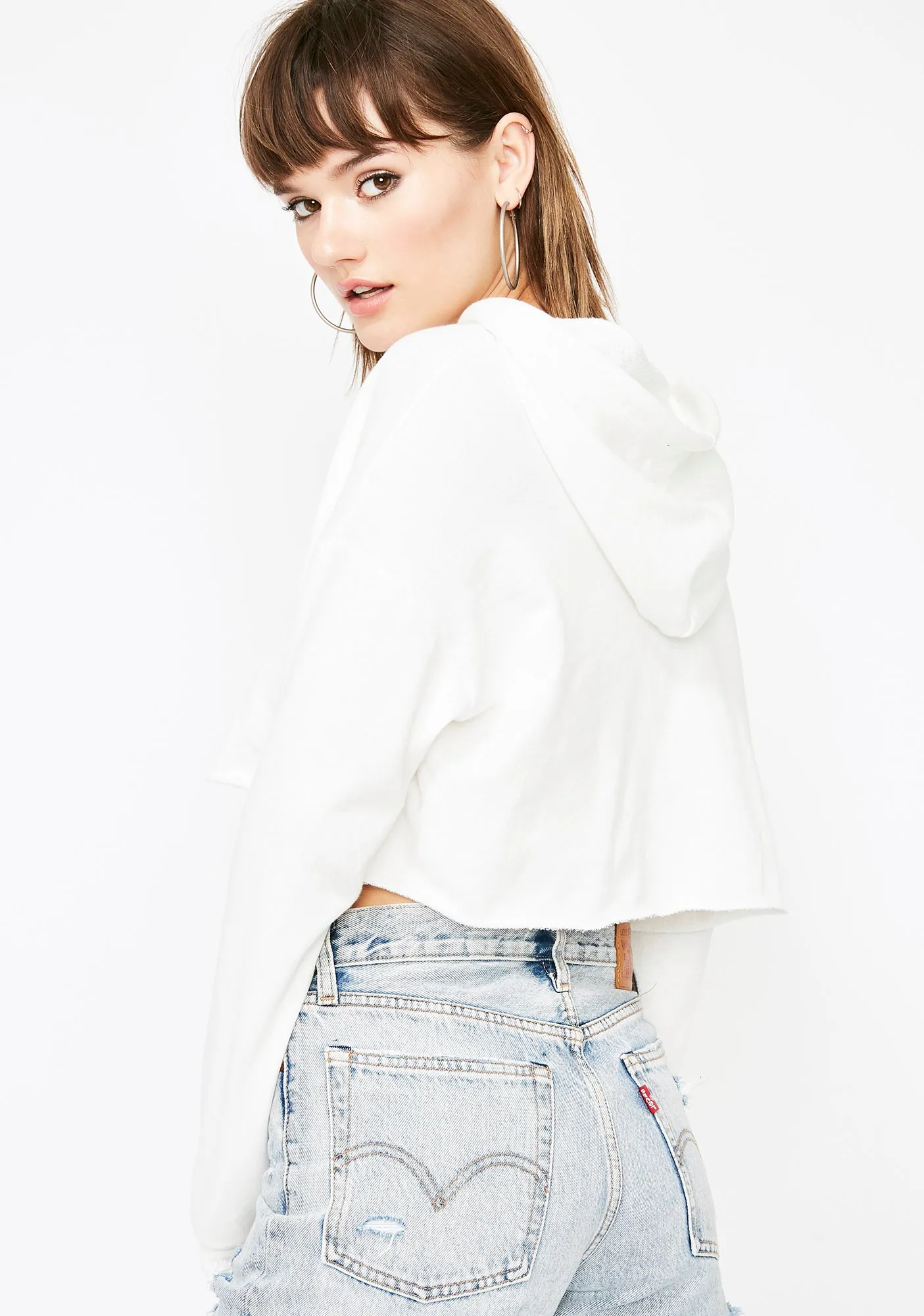 Like A Champion Cropped Hoodie sold by Dolls Kill product image thumbnail 4