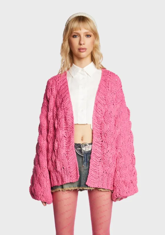 Waiting Around Knit Cardigan sold by Dolls Kill