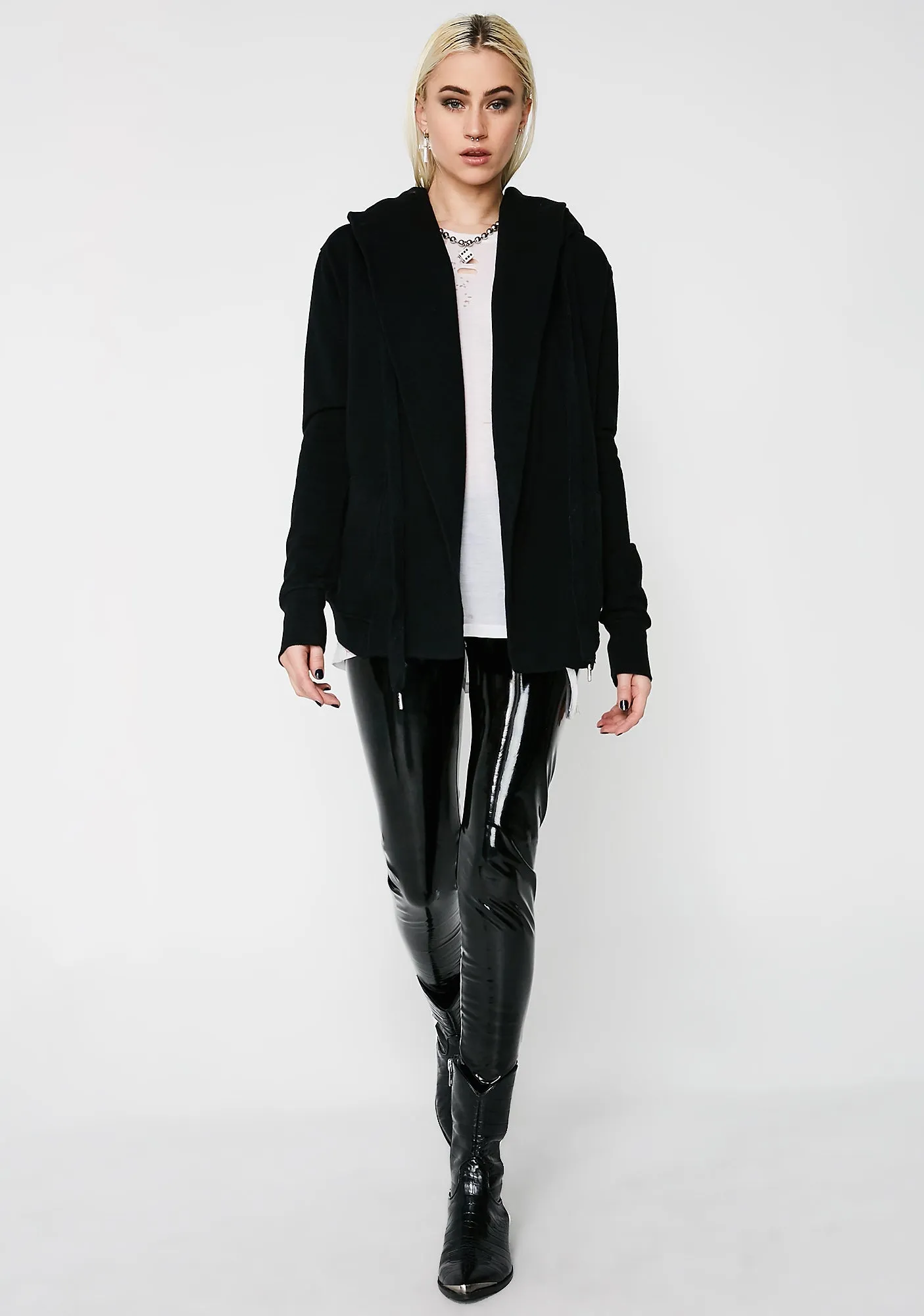 Oversized Hooded Cardigan sold by Dolls Kill product image thumbnail 5