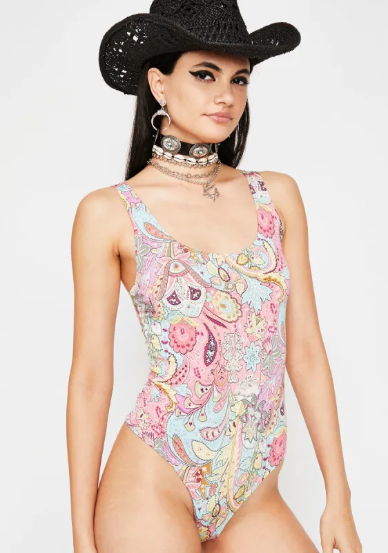 Rainbow Killa Swag Knit Bodysuit sold by Dolls Kill