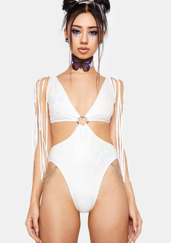 Dissolve Fringe Bodysuit sold by Dolls Kill