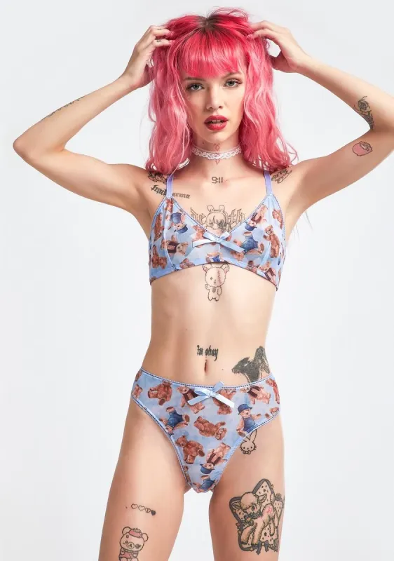 Soft Double Stuffed Sheer Lingerie Set sold by Dolls Kill